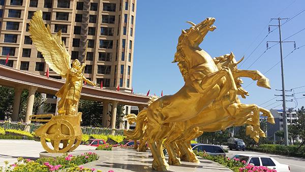 铸铜雕塑骏马 铸铜雕塑骏马